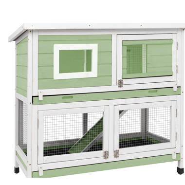 Two story rabbit outlet hutch